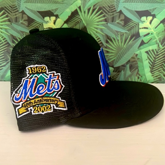 🟠🔵New era fitted New York Mets mesh hat size 7 5/8 - Picture 2 of 6